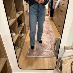 Zara Light Blue Straight Leg Women's Jeans